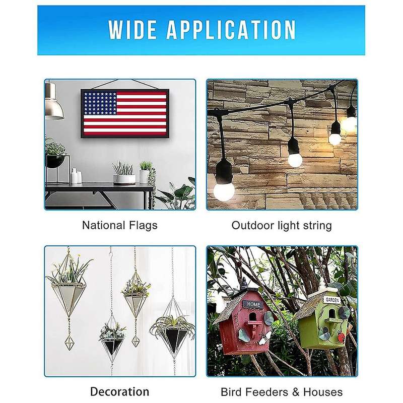 30 Pack Outdoor String Light Screw Hooks,for Festival Decoration