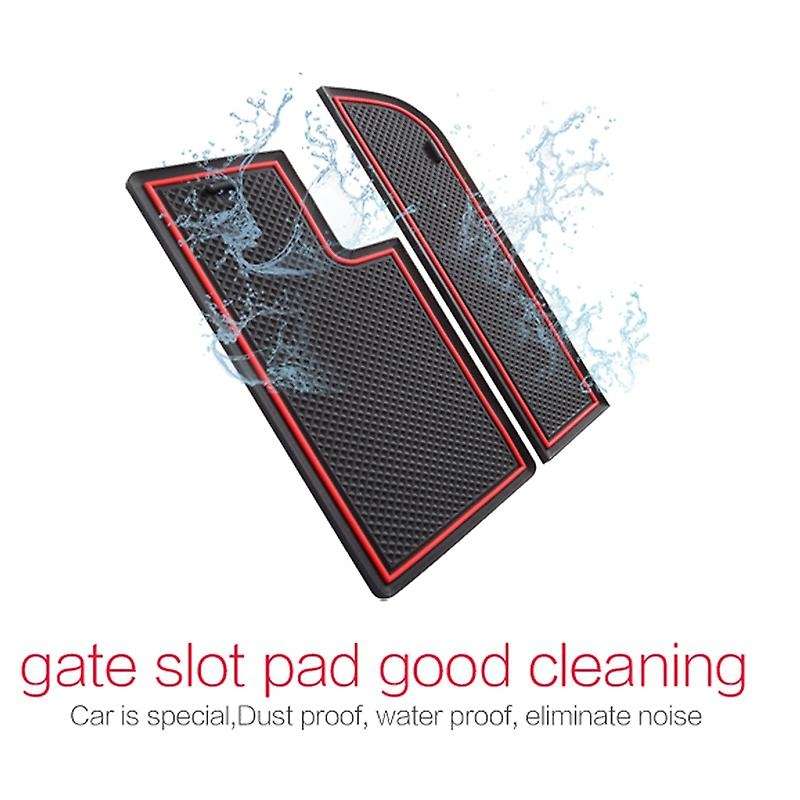 Gate Slot Mats for Toyota Hilux Sr5 15-18 Non-slip Mats Black