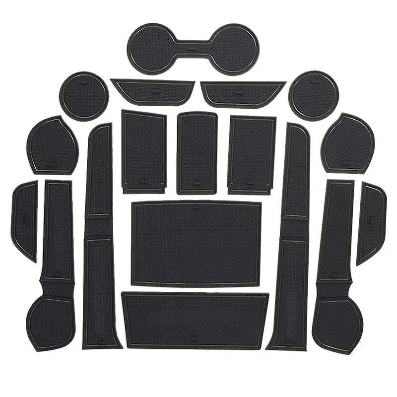 Gate Slot Mats for Toyota Hilux Sr5 15-18 Non-slip Mats Black