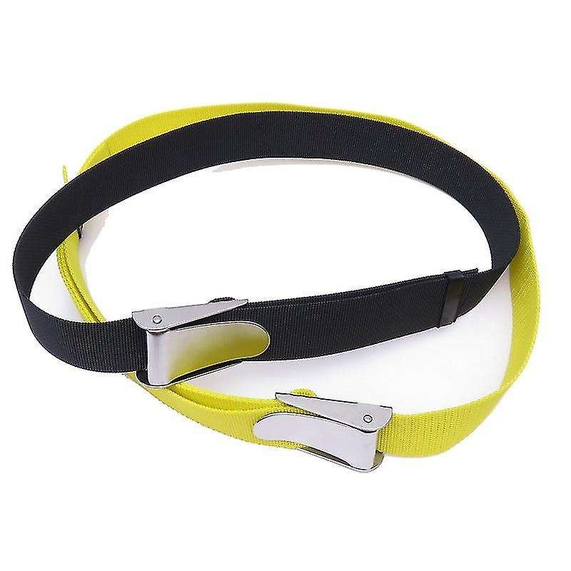 1.8m Professional Adjustable Scuba Diving Weight Belt Yellow
