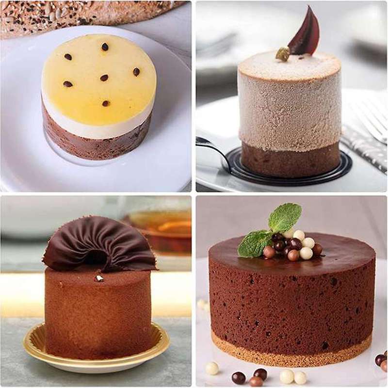 10 Pieces Stainless Steel Mousse Rings Cake Mold for Tart,fondant,etc