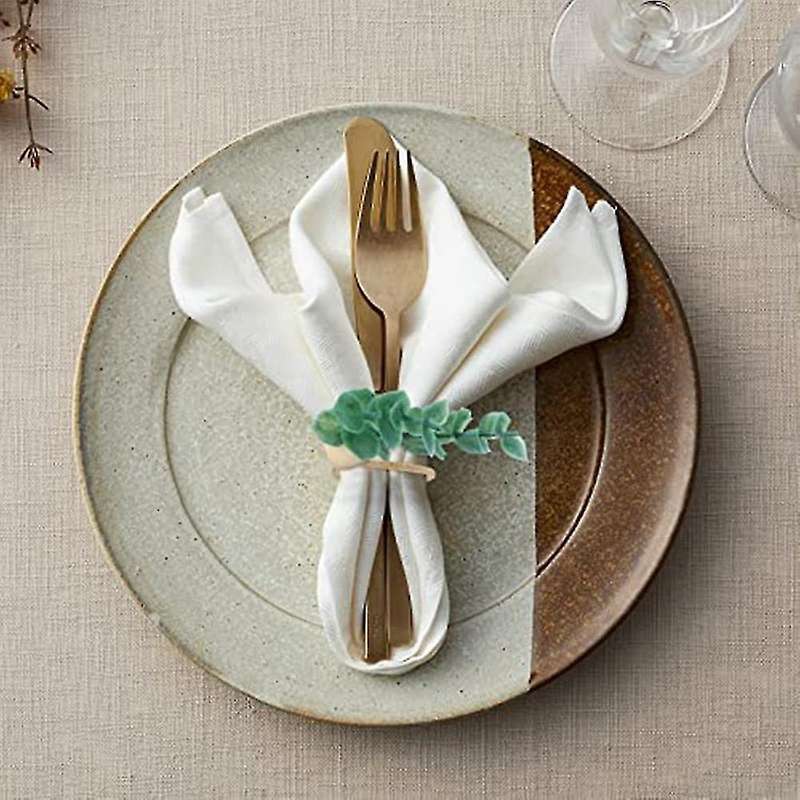 8 Pcs Eucalyptus Napkin Rings Rustic Wooden Beads Napkin Rings