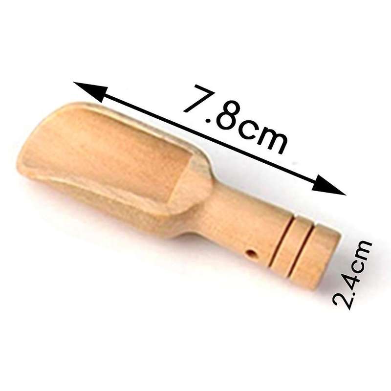 40 Pcs Mini Wooden Spoon, Mini Bath Salt Spoon, Washing Powder