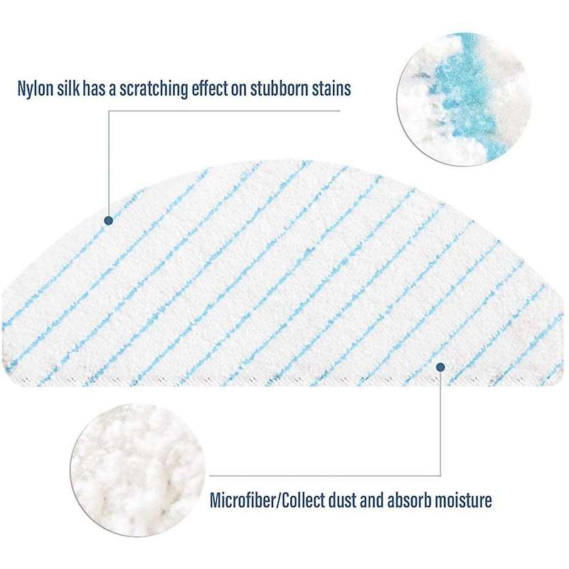 60 Pack Disposable Mop Cloth Pads for Ecovacs Deebot Ozmo T8