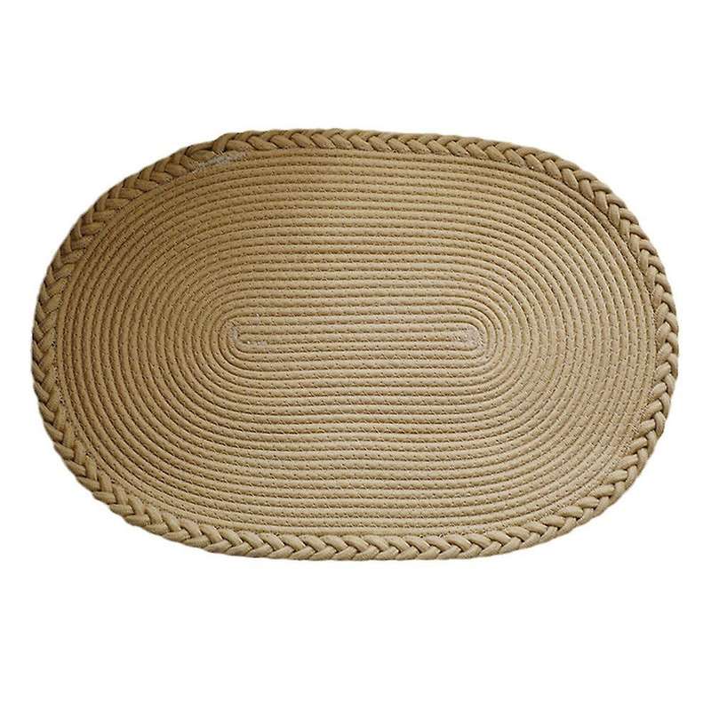 Simple Japanese Style Jute Floor Mat Bathroom Water Absorbent Mat(a)