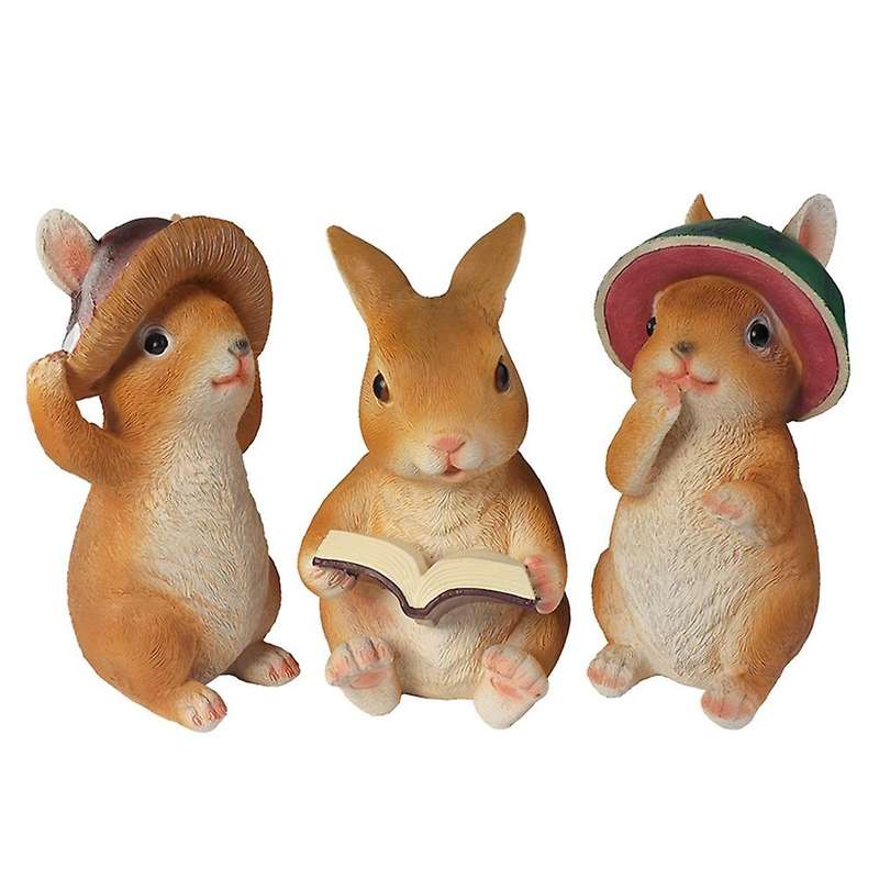 Cute Cartoon Bunny Garden Decoration Rabbit Garden Hanging Ornament-b