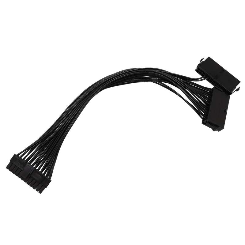 4pcs Sata Cables, 24-pin Adapter Cable for Atx Motherboard 18awg-1ft