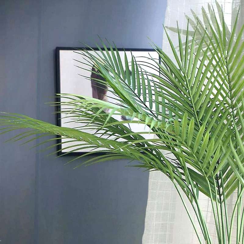 78 Pieces 8 Kinds Artificial Palm Leaves with Stems