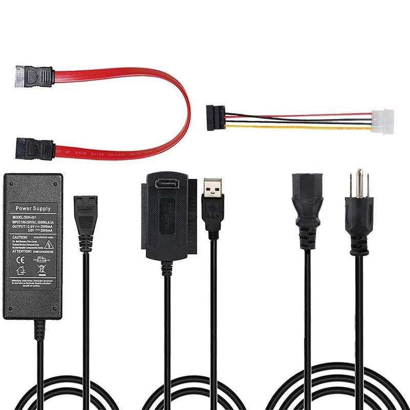 Sata Pata Ide Drive to Usb 2.0 Adapter Converter Cable(us Plug)