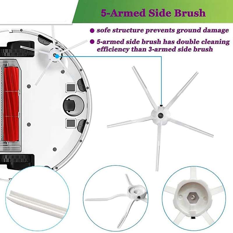 Replacement Part Roller Brush Side Brushes Hepa Filters for Xiaomi