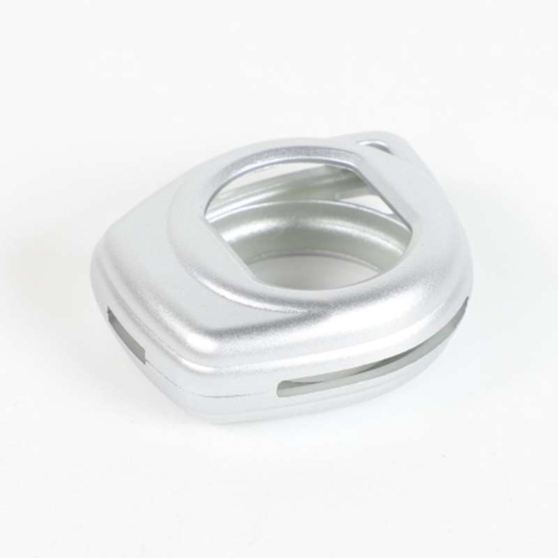 Car Key Fob Cover Key Chain Case Trim Abs Silver