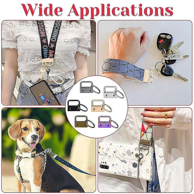 Keychain Hardware for Wrist Strap Keychain Lanyard Buckle Hardware