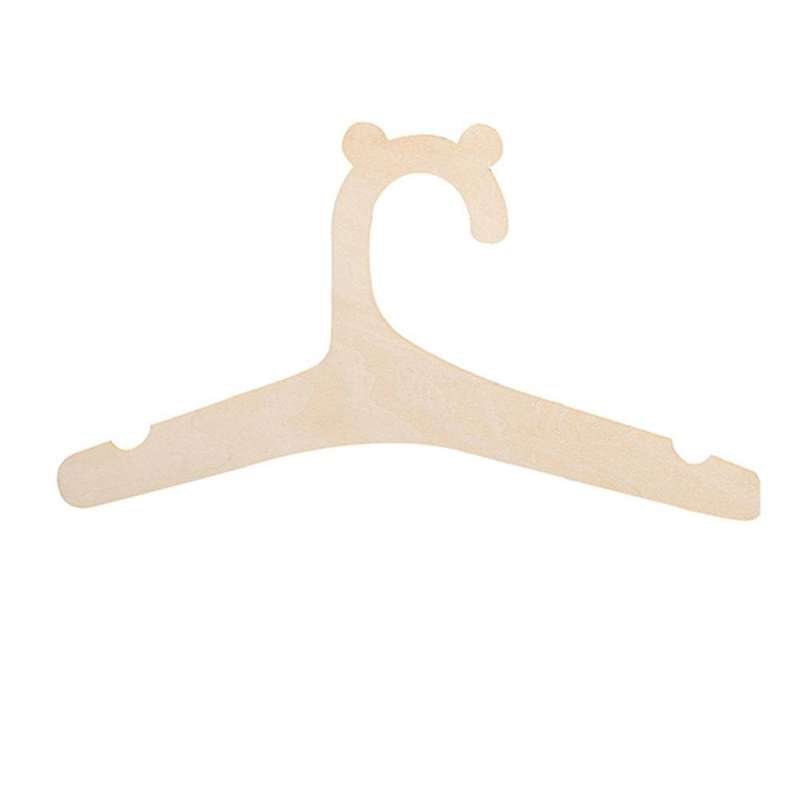 20pcs Baby Wooden Clothes Hanger Baby Creative Hanger Rack