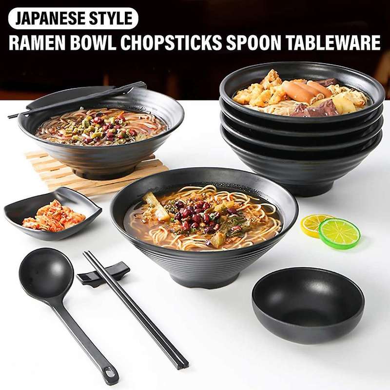 950ml Japanese Ramen Bowls and Chopsticks Household Kitchen Tools