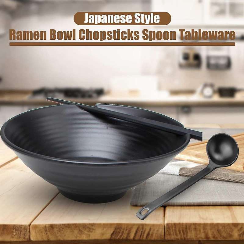 950ml Japanese Ramen Bowls and Chopsticks Household Kitchen Tools