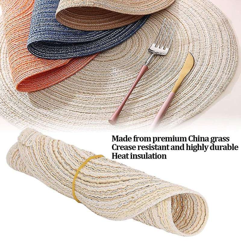 6pcs Pot Trivets Large Braided Woven Trivet Coaster,trivet Pad Beige