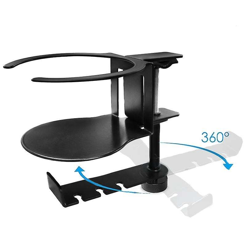 2 In 1 Pc Gaming Headset Stand 360 Rotating Headphone Holder