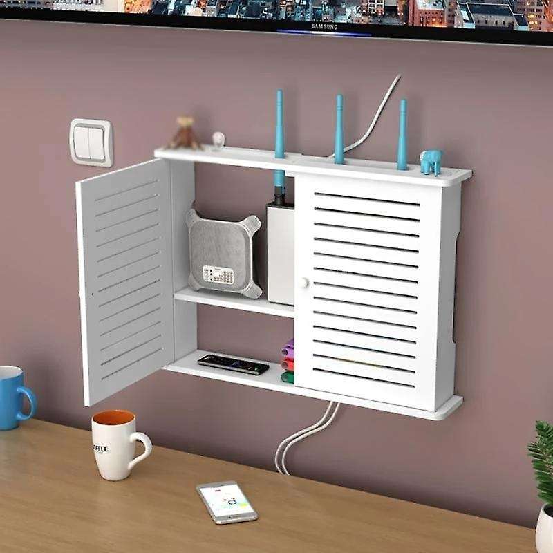 Wireless Wifi Router Storage Boxes Wooden Box S