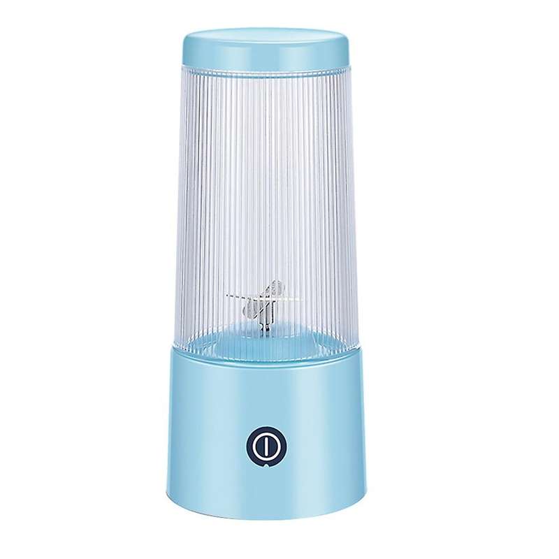 Portable Blender, Usb Mixer with 6 Blades,personal Size Cup (blue)