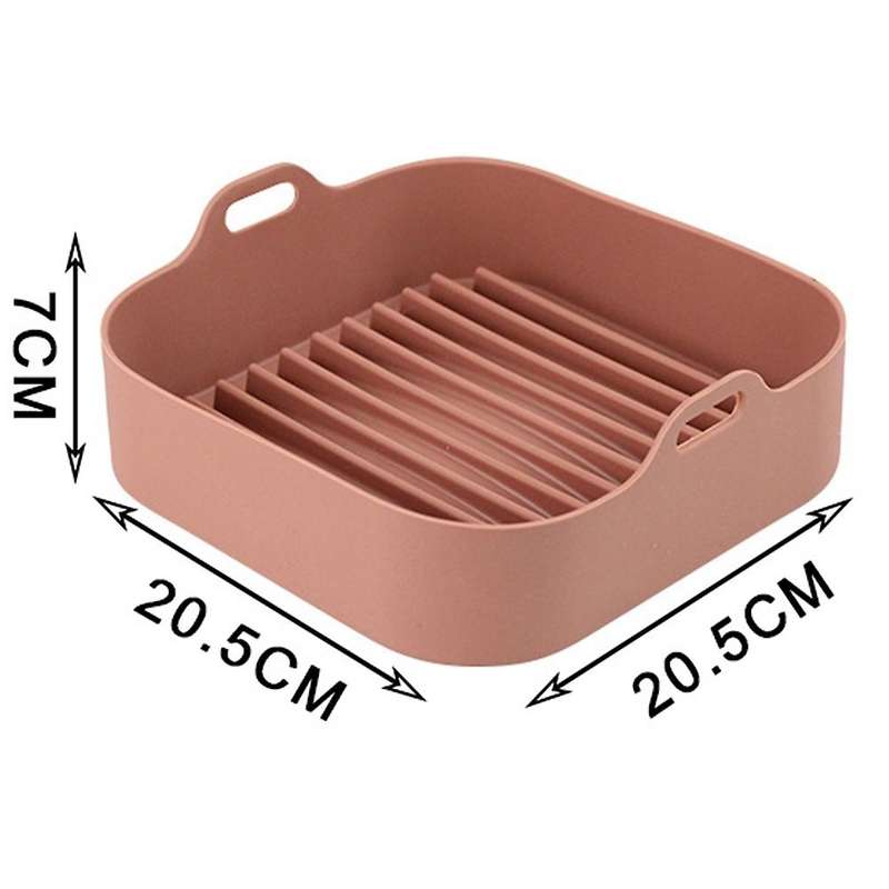 Silicone Pot Square Air Fryers Oven Baking Tray A