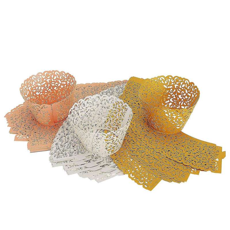 150pcs White Cupcake Wrappers Cupcake Papers for Birthday Party Decor
