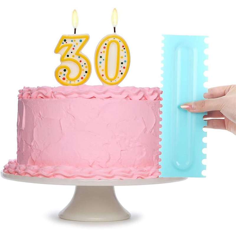 8 Pieces Sawtooth Cake Scraper Set, Multiple Style Edges for Cake