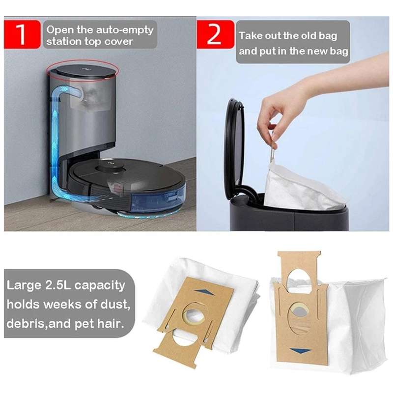 Dust Bags for Ecovacs Deebot T9 Series T8 Aivi T8 Max T8 Series Robot