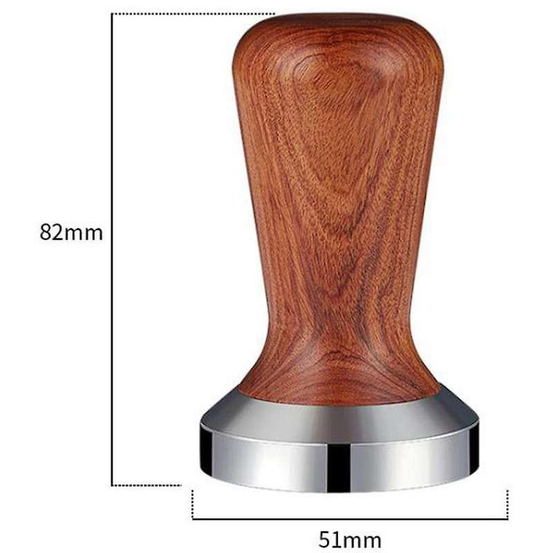 Coffee Powder Hammer with Solid Wood Handle, Red Rosewood 51mm