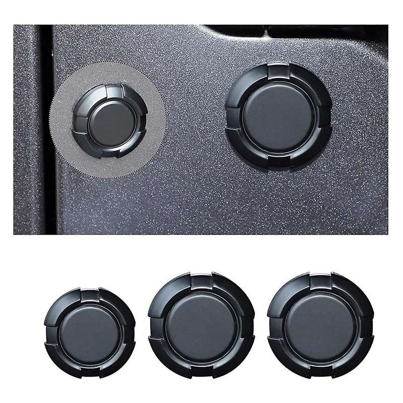 Door Lock Trim Cover External Accessories Trim, Abs Matte Black