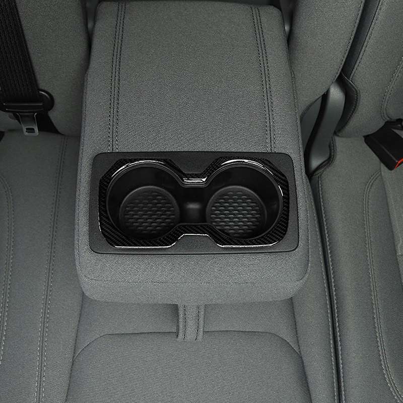 Car Cup Holder Cover for Dodge Ram 1500 2018-2022,red Carbon Fiber
