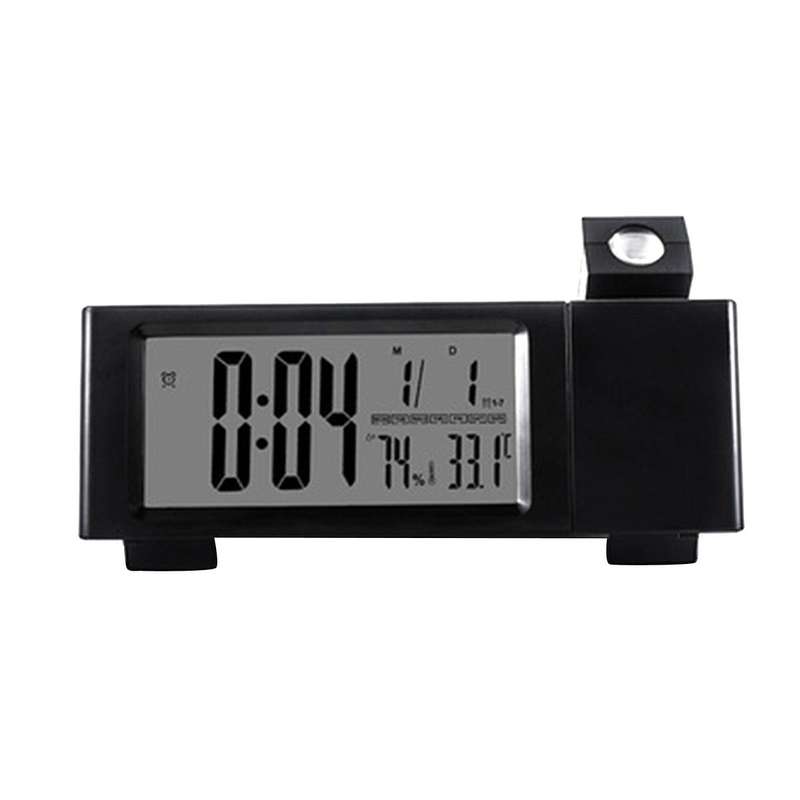 Digital Alarm Clock Projector Fm Radio Temperature Display Projection