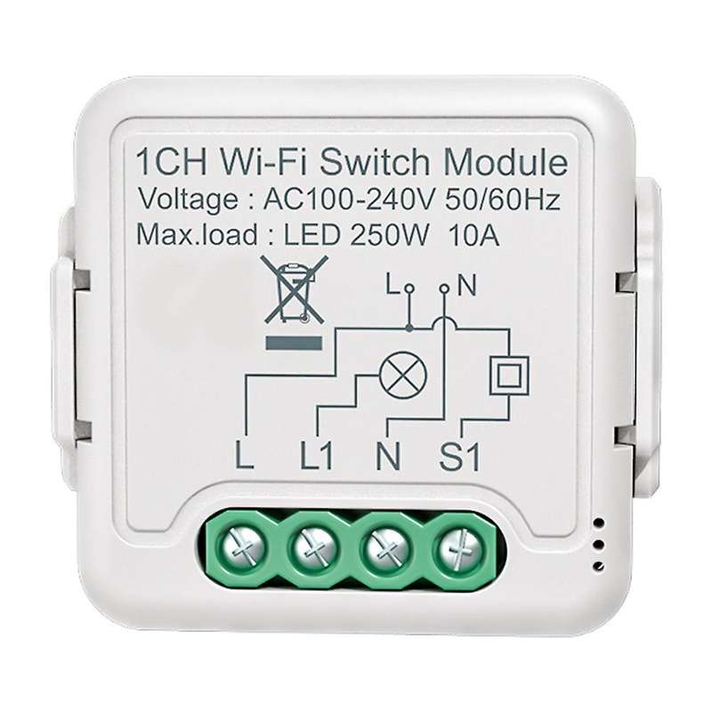 Tuya Wifi Switch Module with Dual Way Control, for Alexa,home(1 Gang)