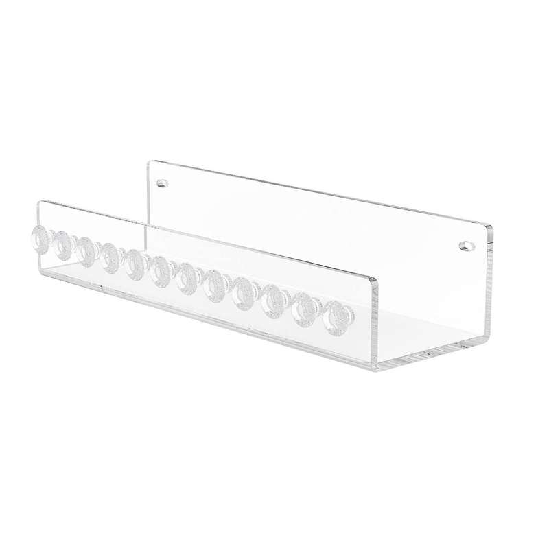 Storage with 12 Hooks Clear Acrylic Wall Mounted Jewelry Hangers