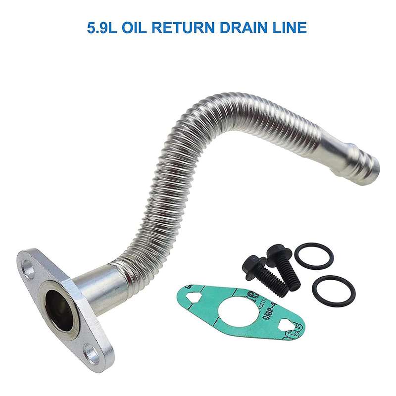 Engine Turbocharger Oil Return Hose Line Oil Return Drain Line