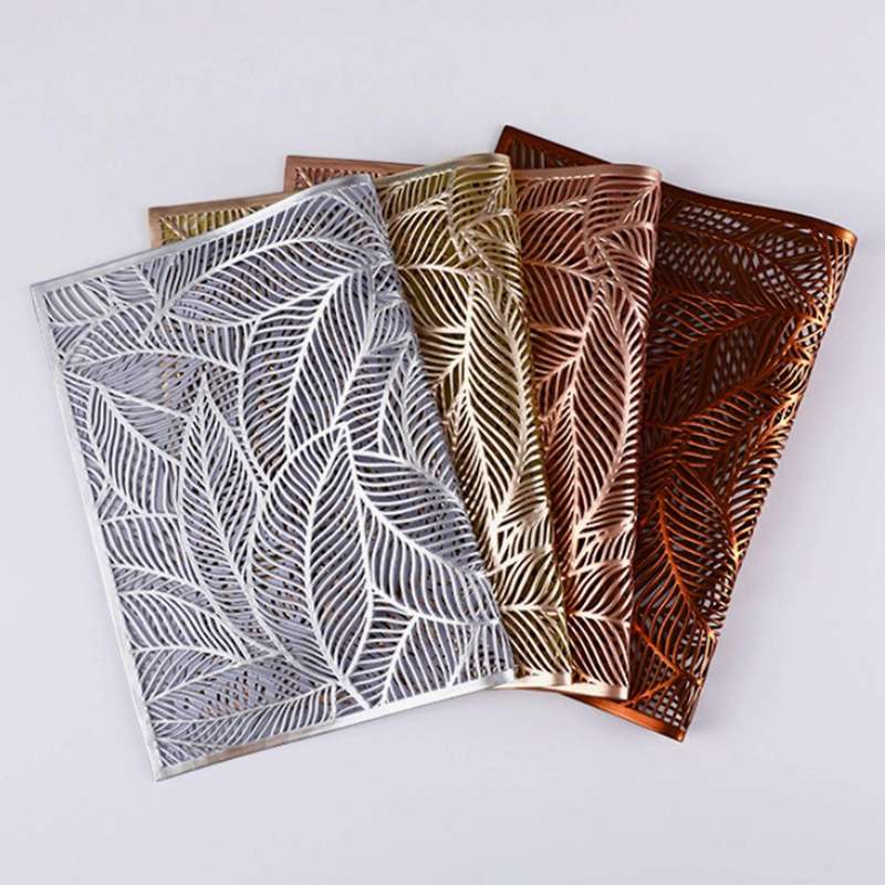 Rectangular Placemats for Dining Table Hotel Bronzing Coffee Placemat
