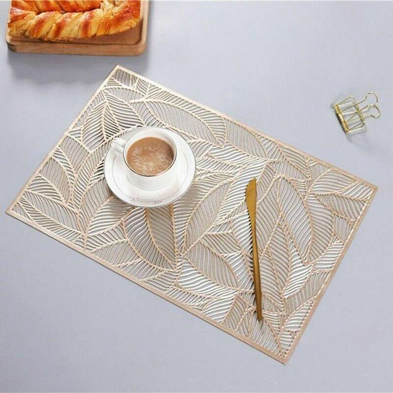 Rectangular Placemats for Dining Table Hotel Bronzing Coffee Placemat