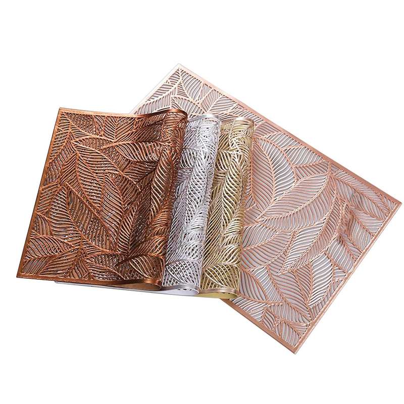 Rectangular Placemats for Dining Table Hotel Bronzing Coffee Placemat