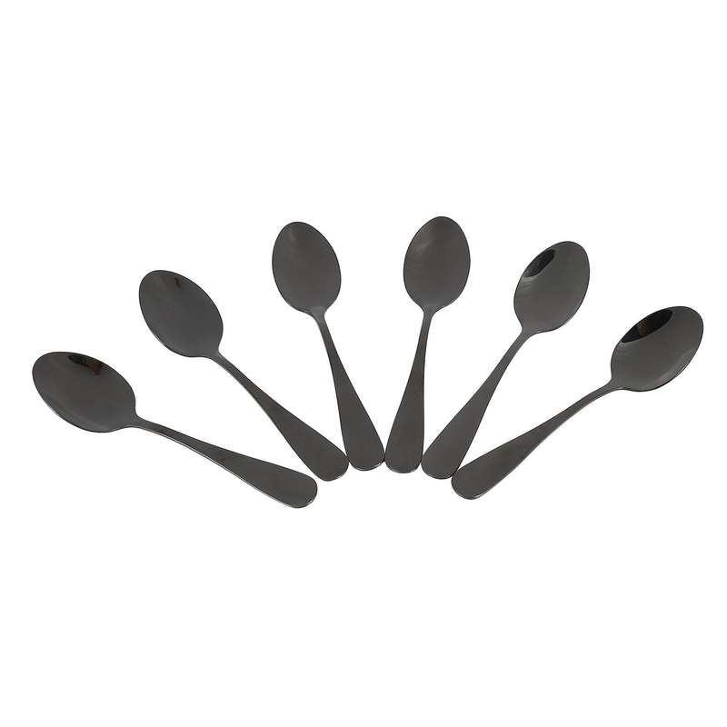 Cuilleres A Cafe Noires Cuilleres , Lot De 6 (cuilleres A Cafe Noir)
