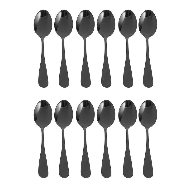 Cuilleres A Cafe Noires Cuilleres , Lot De 6 (cuilleres A Cafe Noir)