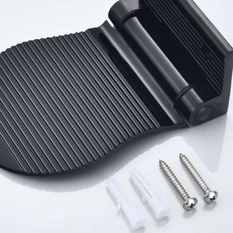 Space Aluminum Bathroom Pedal Shower Room Anti-slip Pedal -silver