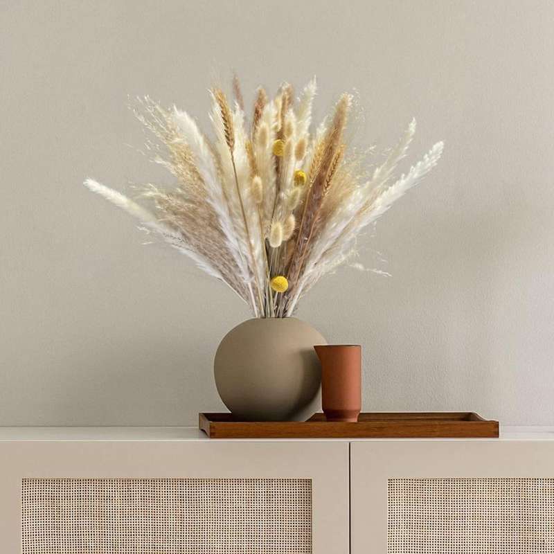 Brown Pampas Reed Grass Natural Dried Bouquet for Home Decor Boho