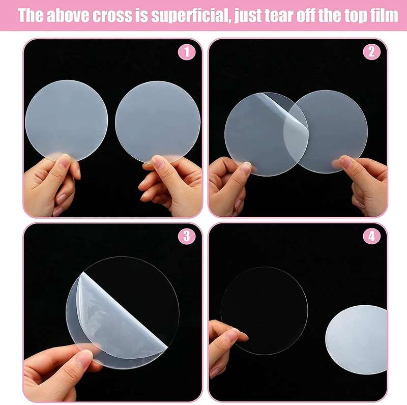 20pcs 100x2mm Clear Acrylic Sheet Round Acrylic Discles Transparent