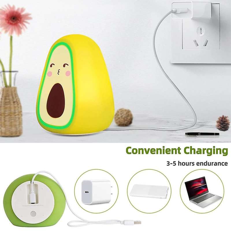 Night Light, Avocado Night Light for Kids Teen Girls Cute
