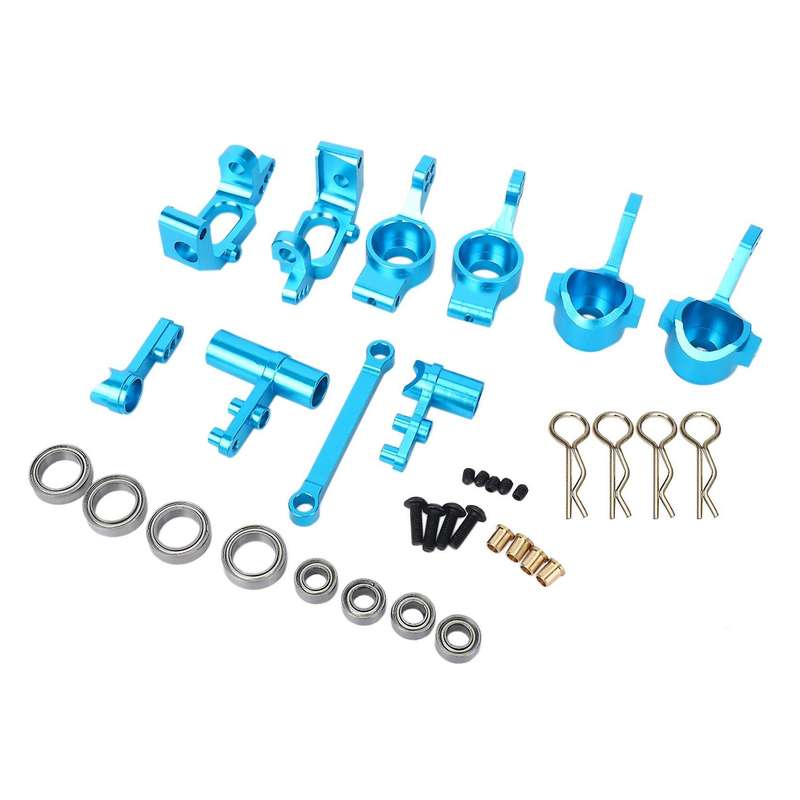 Aluminum Alloy Steering Knuckle Hub Servo Saver Upgrade Parts Blue