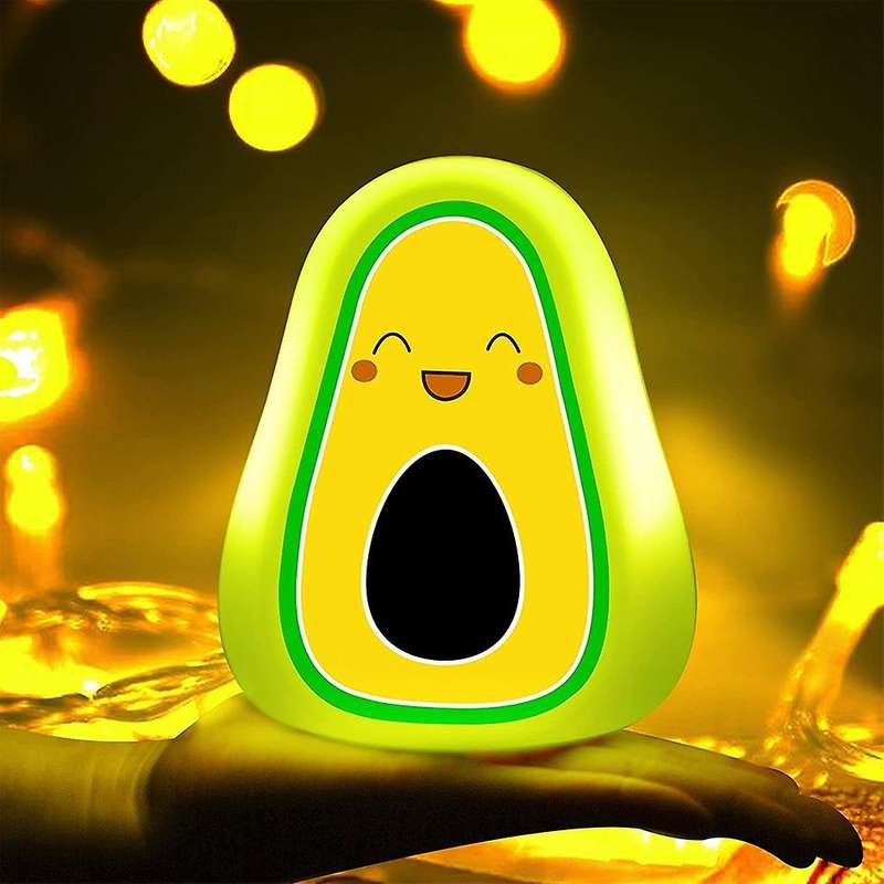 Night Light, Avocado Night Light for Kids Teen Girls Happy