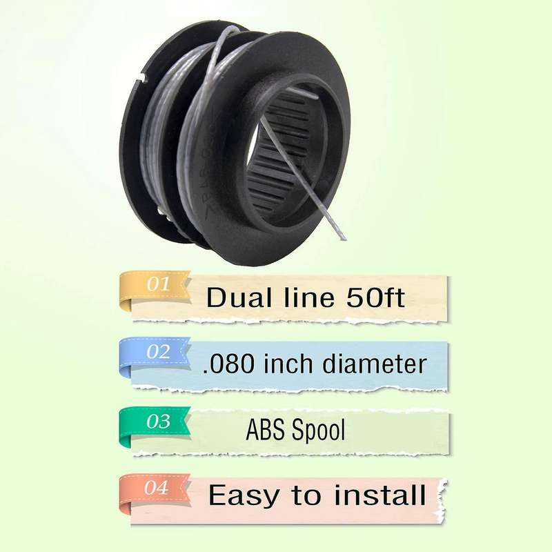 Sb00l00 String Trimmer Replacement Spool for Greenworks 80v St60v