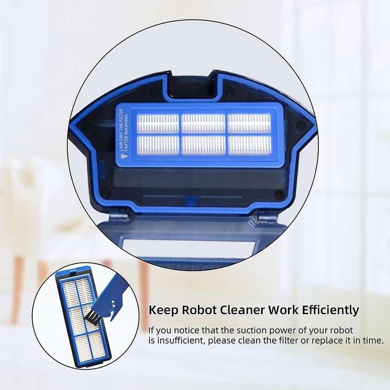 Roller Brush Side Brushes Filters for Eufy Robovac 11s Max, 15c Max
