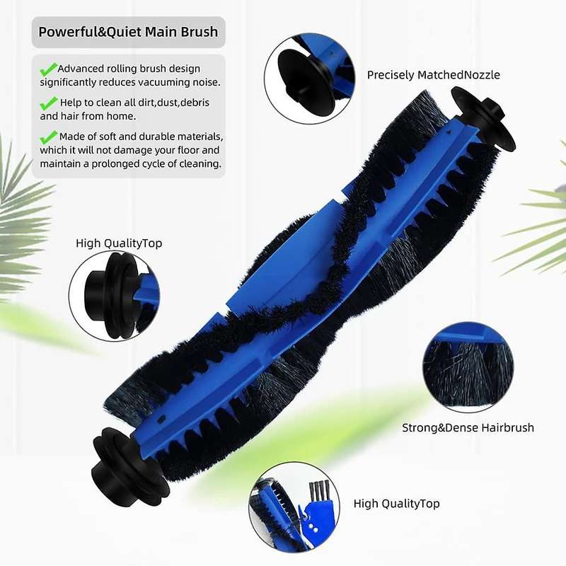 Roller Brush Side Brushes Filters for Eufy Robovac 11s Max, 15c Max