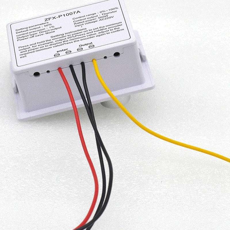Zfx-p1007a Digital Display Speed Controller Waterproof 500w Ac 220v