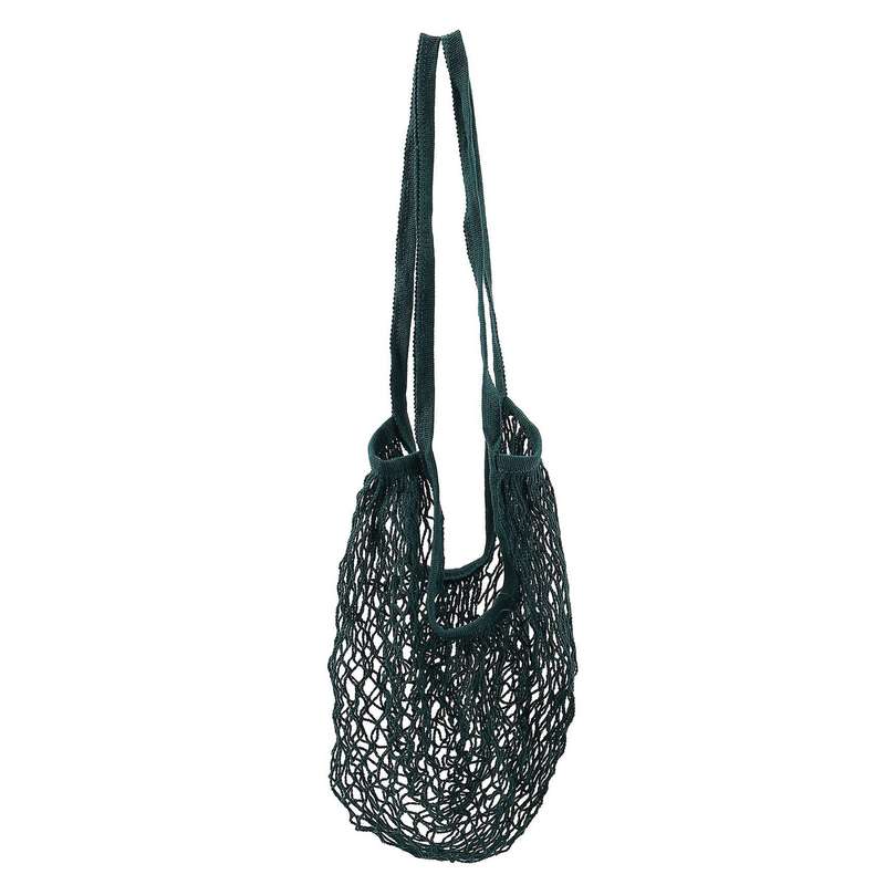 Cotton Mesh String Organizer Shopping Handbag Long Handle Net Tote